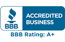 Better Business Bureau Accredited Business. Rating: A+