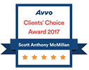 Avvo | Clients' Choice | Award 2017 | Scott Anthony McMilllan